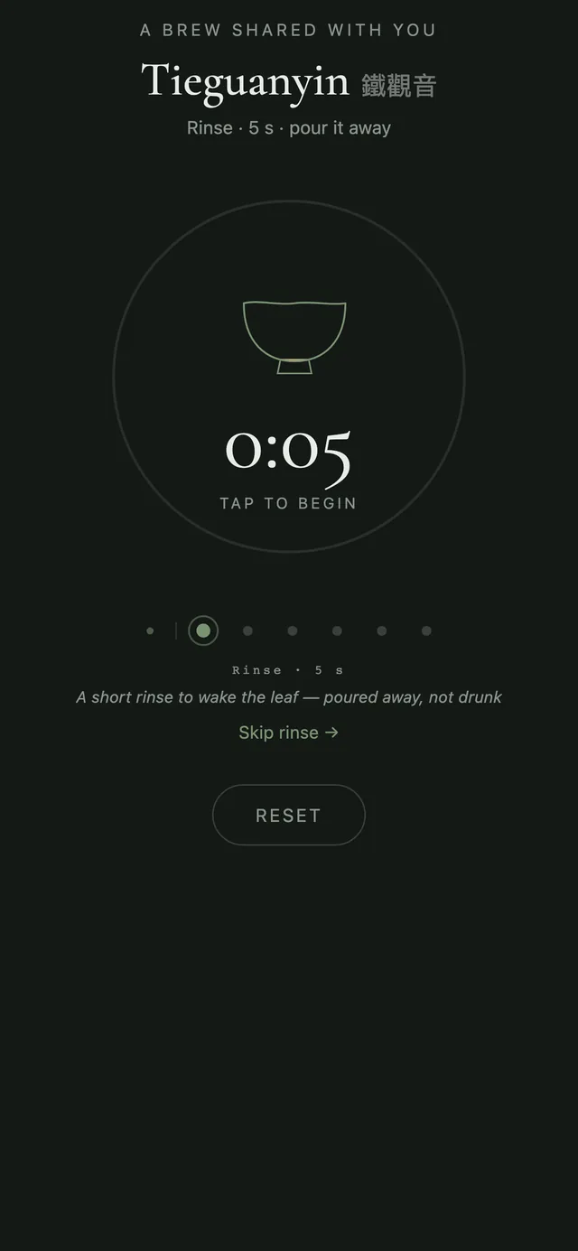 A brew, sent as a link